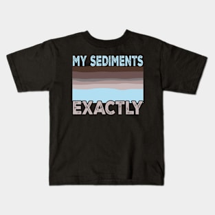 Geology Pun My Sediments Exactly Kids T-Shirt